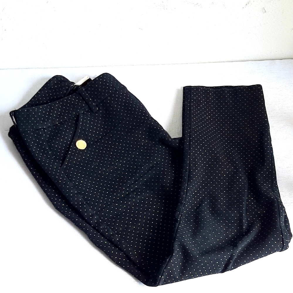 Dress pants Black w/ White Polka Dots